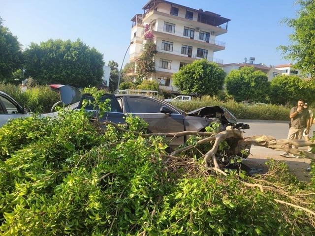 Antalya'da akılalmaz kaza! Aracın motoru yerinden çıkıp kaldırıma fırladı: 3 yaralı! 640xauto