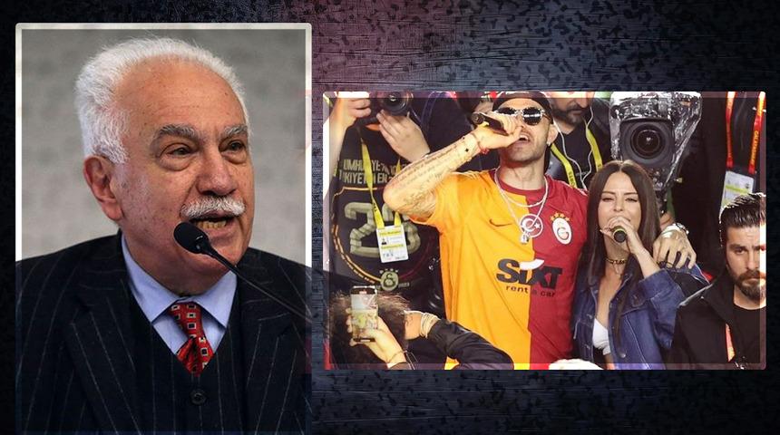 Canlı yayından ilginç anlar! Doğu Perinçek'ten 'Icardi-Simge Sağın' yorumu... Kahkahalar havada uçuştu