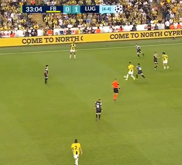 Taraftar bir anda ıslıklamaya başladı, Tadic devreye girdi! Herkes maçın Fenerbahçe-Lugano maçının 33. dakikasını konuşuyor G2