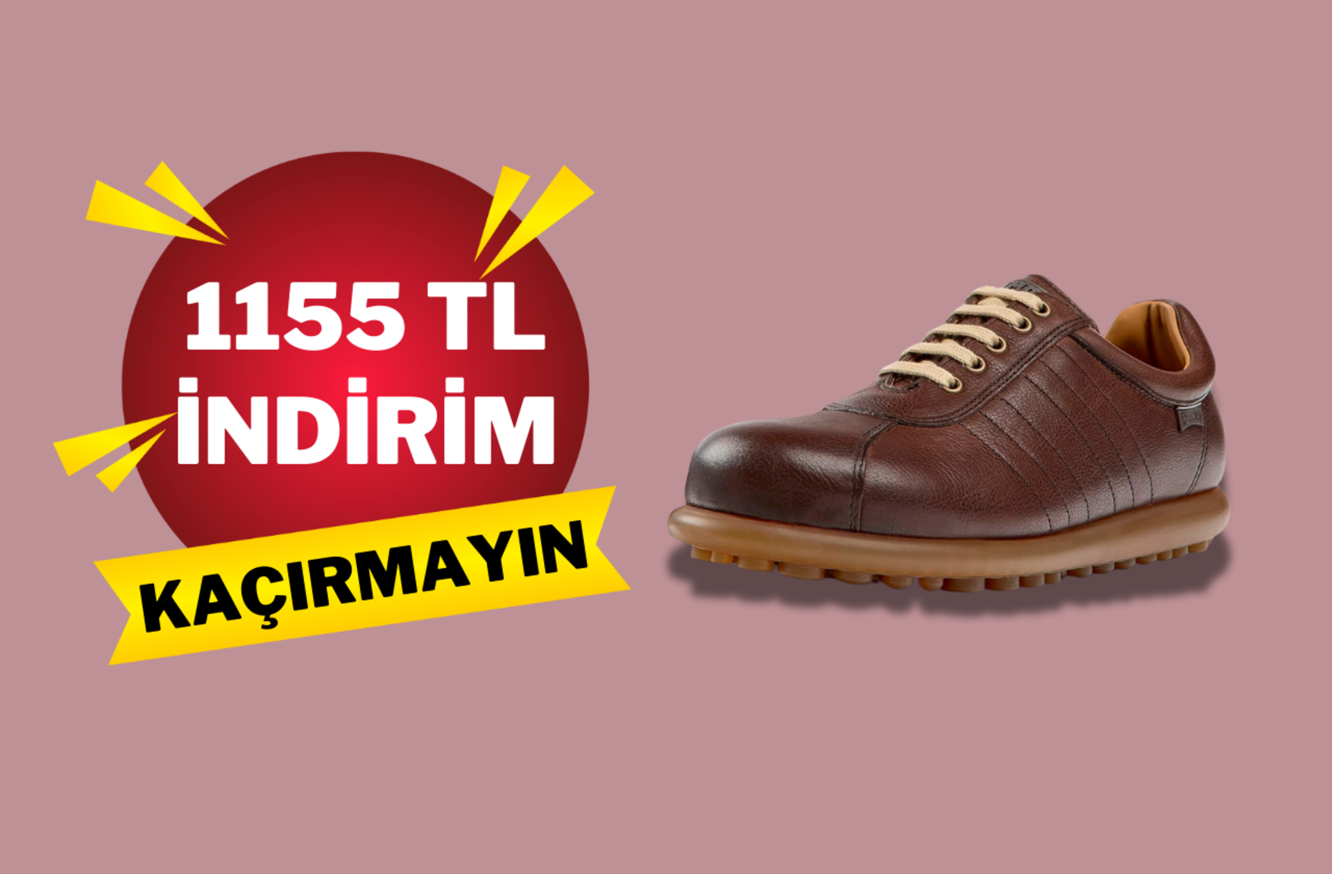 Camper'ın hakiki deri Pelotas modelinde bugüne özel kaçırılmayacak indirim
