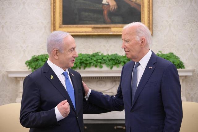 AA-20240725-35231525-35231524-ABD_BASKANI_BIDEN_BEYAZ_SARAYDA_NETANYAHU_ILE_BIR_ARAYA_GELDI