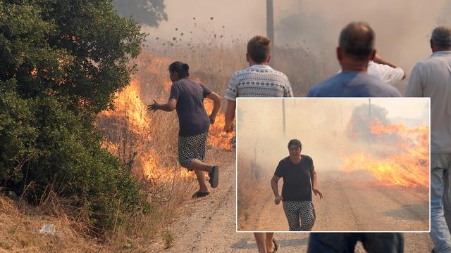 İzmir'de orman yangını! Paniğe yol açtı, 1630 kişi tahliye edildi