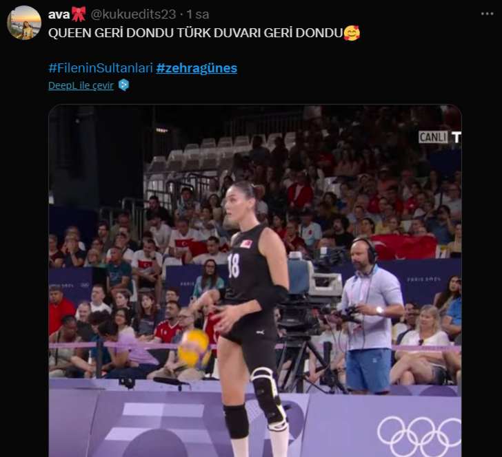 62 günlük sakatlık sonrası ilk maçına çıktı! Zehra Güneş'e yorum yağdı G1