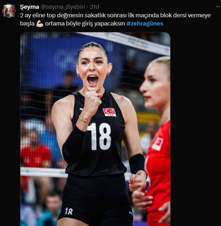 62 günlük sakatlık sonrası ilk maçına çıktı! Zehra Güneş'e yorum yağdı G4