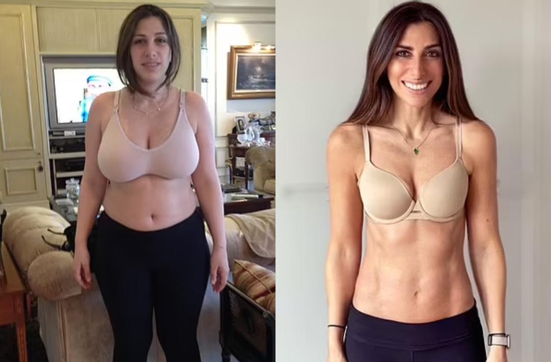 &Uuml;&ccedil; &ccedil;ocuk annesi 44 yaşındaki kadın 6 ayda 30 kilo verdi! Herkesin yapabileceği basit değişiklikler ile başardı: Her biri sadece 10 dakika s&uuml;r&uuml;yor