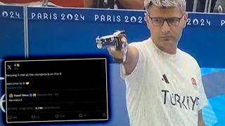 Atış sırasındaki pozuyla efsaneleşen Yusuf Dikeç, sosyal medyaya katıldı: X'ten 'Hoş geldin' karşılaması!