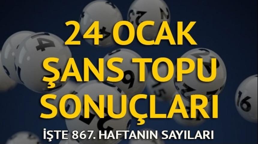 Şans Topu sonu&ccedil;ları 24 Ocak: Devirli ikramiye katlandı! (867. hafta Şans Topu sonucu)