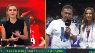 TRT'nin canlı yayınında olay ifadeler! Başak Koç'tan Kerem Öncel'e: ''Karakter, sandalye üzerine çıkarak yükselmiyor