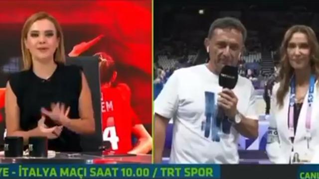 TRT'nin canlı yayınında olay ifadeler! Başak Koç'tan Kerem Öncel'e: ''Karakter, sandalye üzerine çıkarak yükselmiyor
