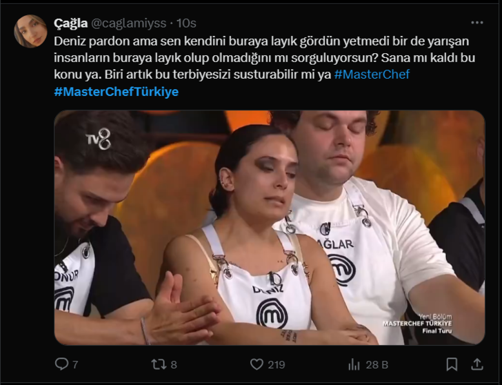 Masterchef ilk günden karıştı! Rizeli Mehmet'e sözleri sonrası Deniz'e tepki yağdı G5