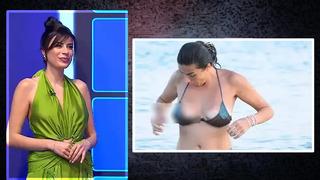 Duygu Çakmak suya atladı, bikinisi açıldı! Denizde zor anlar