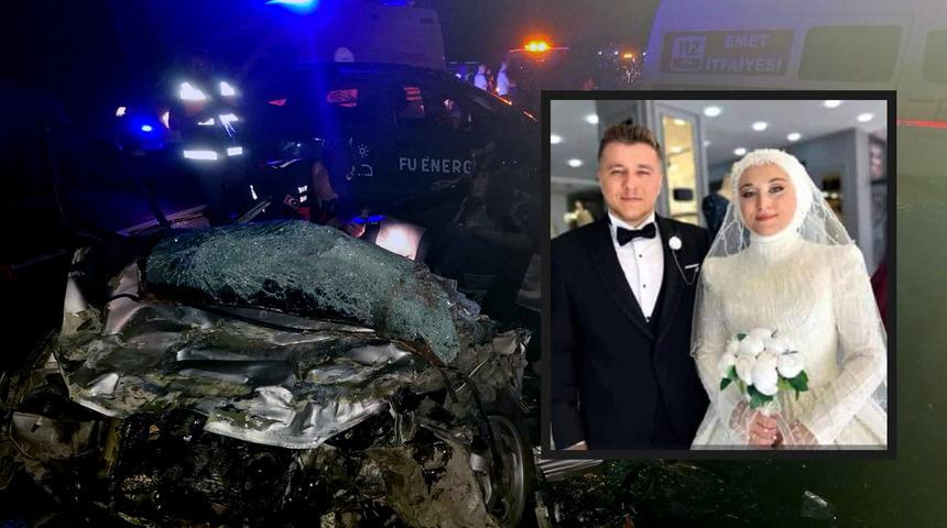 Evlendikten, saatler sonra kaza geçirdiler! Ölüm bile ayıramadı