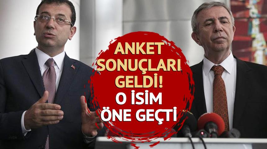 Son ankette Mansur Yavaş öne geçti: Ekrem İmamoğlu'na kötü haber!