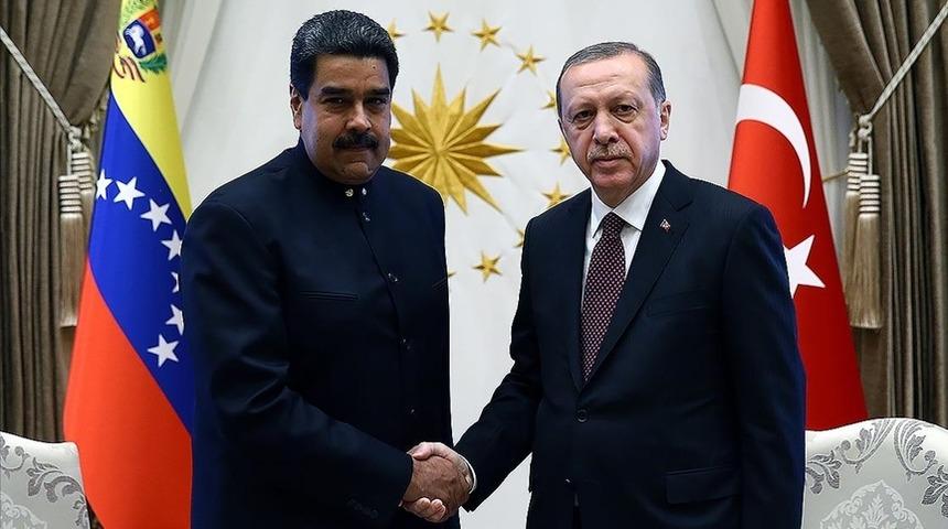 Cumhurbaşkanı Erdoğan, Maduro ile görüştü