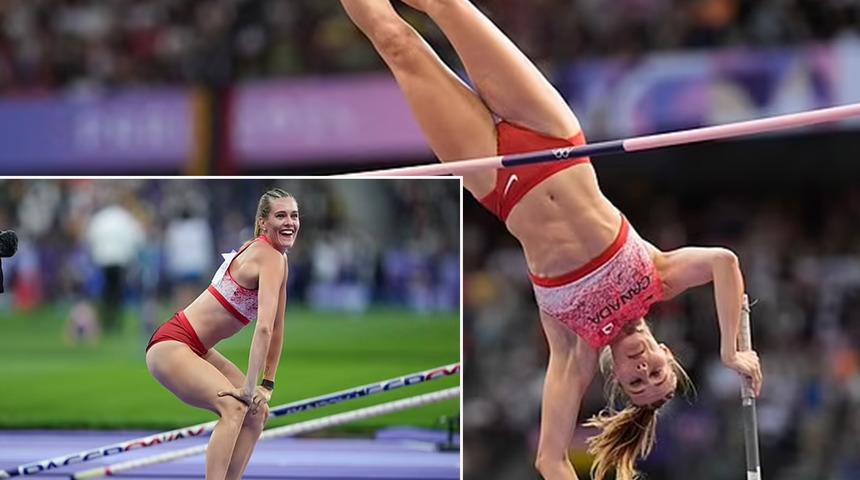 Alysha Newman, kadınlar sırıkla atlamada bronz madalya kazanarak Kanada rekoru kırdı! Madalya zaferini kalabalığa twerk yaparak kutladı