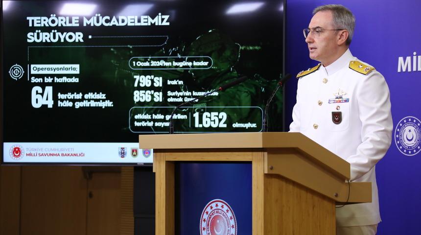 MSB duyurdu: 64 terörist etkisiz hale getirildi! 'Çelik Kubbe' açıklaması 