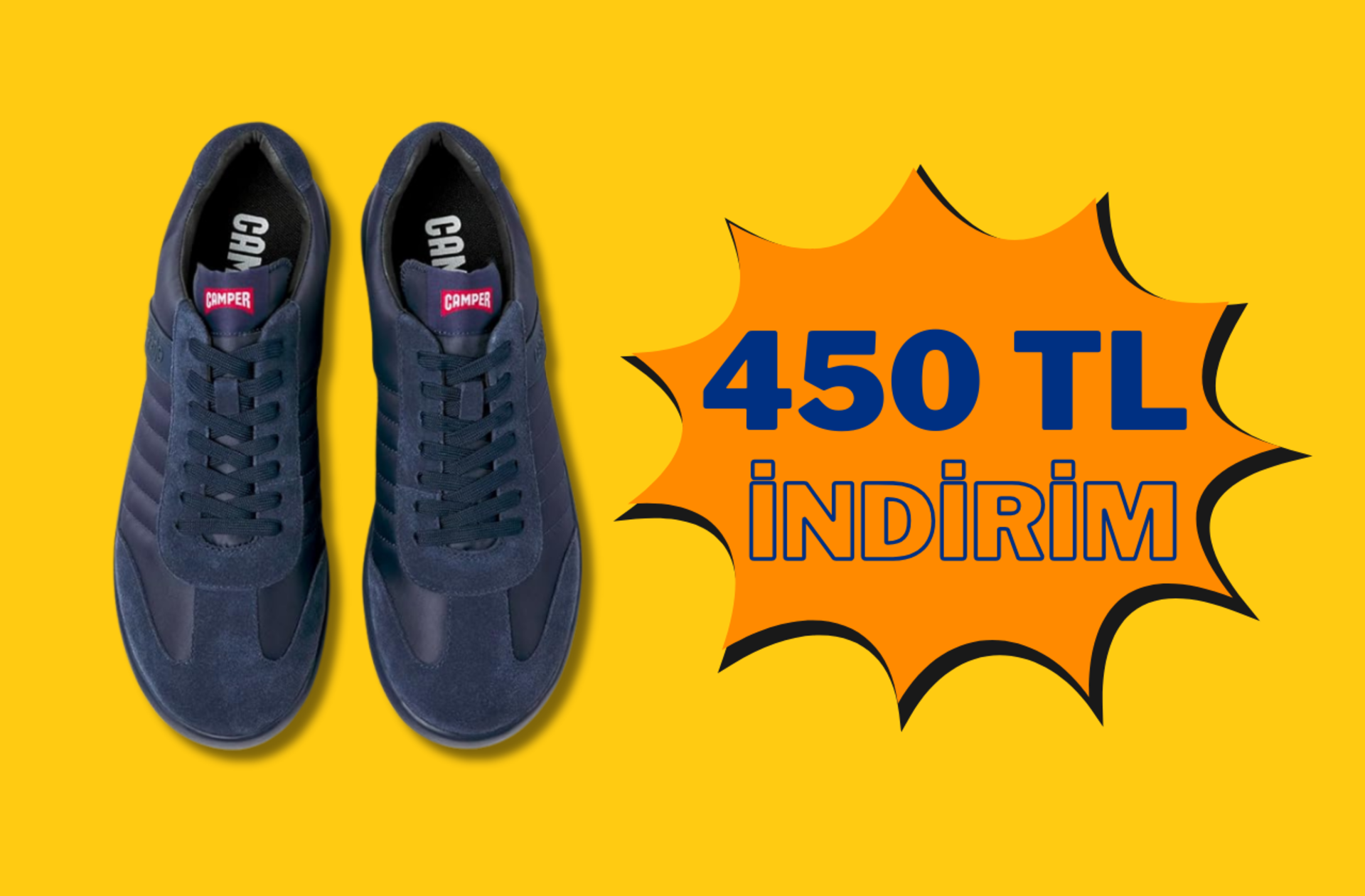 Fiyatı 1791 TL'ye düştü! Stilinize hava katacak Camper ayakkabıda indirim