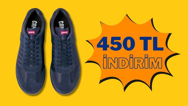 Fiyatı 1791 TL'ye düştü! Stilinize hava katacak Camper ayakkabıda indirim
