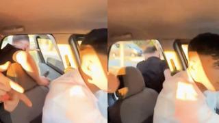 Arabada müzik eşliğinde dans ediyorlardı! Serinlemek isteyen genç bir anda araçtan düştü...Bu nasıl bir şey?