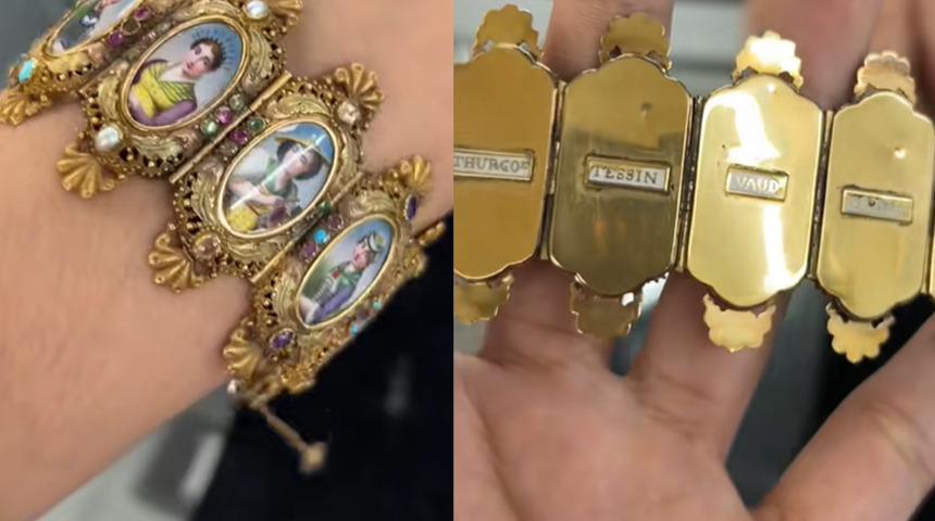 Pazarda gördüğü bilekliğin gerçek fiyatını öğrenince şaşkına döndü! Değeri 25 bin dolar... 