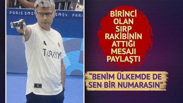 Birinci olan Sırp rakibi iki gün sonra Yusuf Dikeç'e mesaj atmış! Altın madalyayı biz mi aldık, siz mi aldınız? Anlayamadım! Benim ülkemde de sen bir numarasın