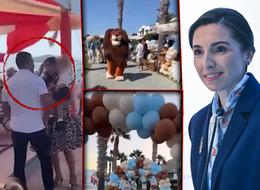 Hafize Gaye Erkan aylar sonra Bodrum'da ortaya çıktı! Oğluna villada doğum günü partisinden renkli görüntüler