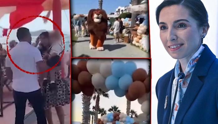 Gaye Erkan aylar sonra Bodrum'da ortaya &ccedil;ıktı: Villa partisi!