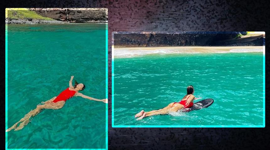 Victoria's Secret modeli Alessandra Ambrosio tatil pozlarını paylaştı