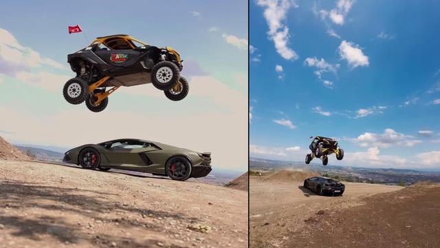 Zayn yine bildiğiniz gibi! ATV ile lüks otomobilin üzerinden atladı, Yusuf Dikeç pozu verdi