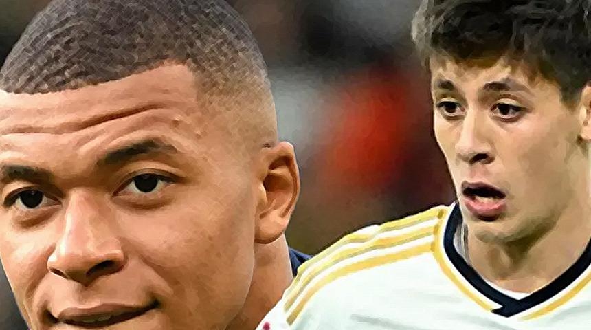 Arda Güler'in performansı sonrası Mbappe daha fazla dayanamadı! Antrenmanı bırakıp yanına doğru koştu ve...