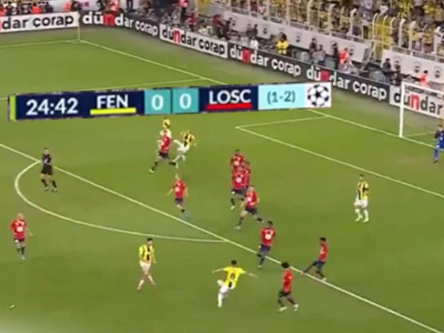 Fenerbahçe-Lille maçında her şey bir dakika içinde gerçekleşti!