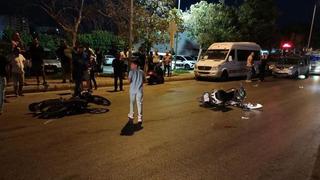 Aydın'da motosiklet kazası: 1'i ağır 3 yaralı