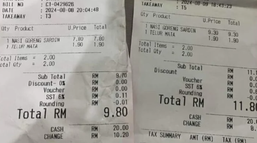 2 gün üst üste aynı restoranda aynı yemeği yedi! Tek gecede oluşan fiyat farkına inanamadı... "Fiyatın göz açıp kapayıncaya kadar nasıl fırladığını bir düşünün"