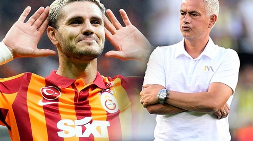 'Fenerbahçe'ye büyük takım değil' dedi Mourinho'nun Galatasaray tepkisine yanıt verdi! Icardi'den peş peşe göndermeler