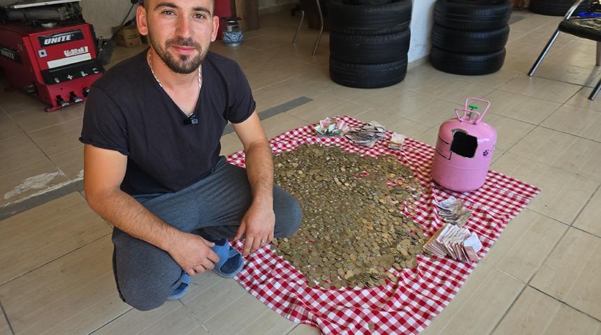 Yer: Tokat! 3 yılda 35 kilo para biriktirdi: Sonra ise...