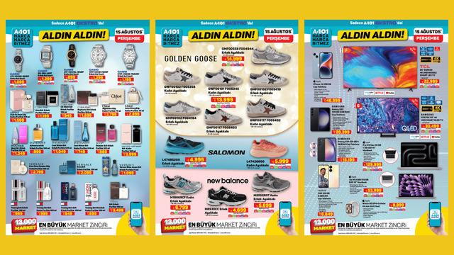 A101'e marka parfümler, saatler geliyor! İşte 15 Ağustos 2024 A101 Aldın Aldın Kataloğu