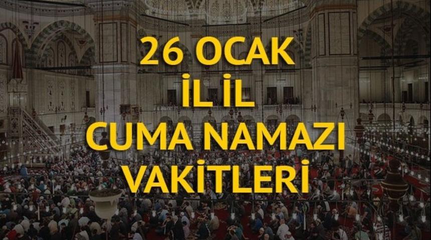Cuma namazı saat ka&ccedil;ta? İşte Diyanete g&ouml;re il il namaz - ezan vakitleri (26 Ocak Cuma)
