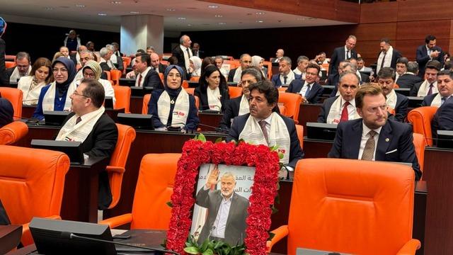 TBMM'nin Filistin toplantısında Haniye de anıldı! Bir koltuk onun için boş bırakıldı