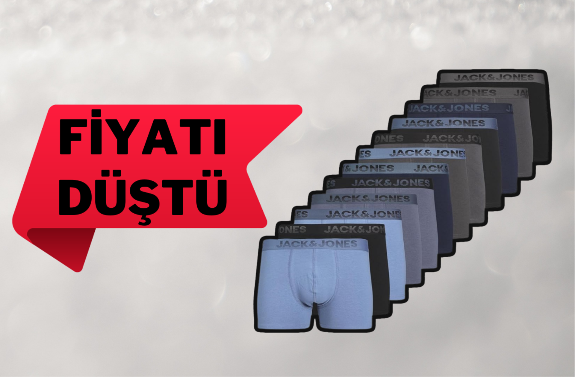 Fiyatı 1272 TL'ye düştü! Çok satan Jack&Jones pamuklu boxer seti indirimde