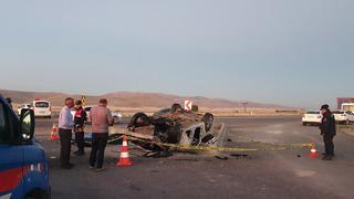 Cenazeye gidiyorlardı... Araç takla attı! Korkunç kaza: 4 ölü, 2 yaralı