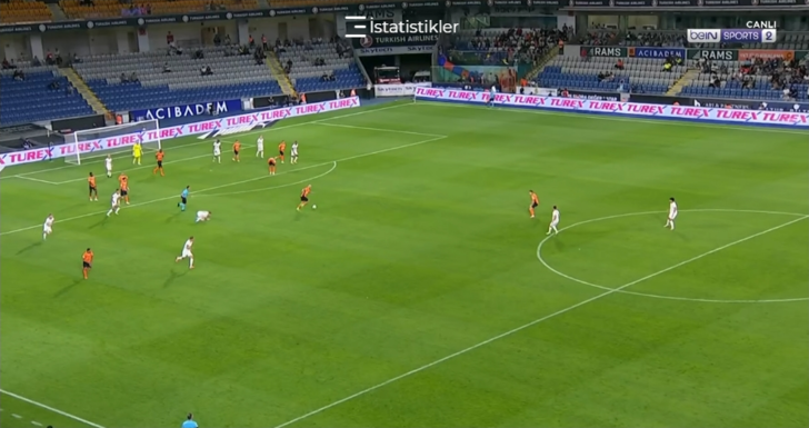 Başakşehir'de Figueiredo, orta sahadan inanılmaz bir gol attı! Futbol sahalarında ender rastlanacak cinsten... G3