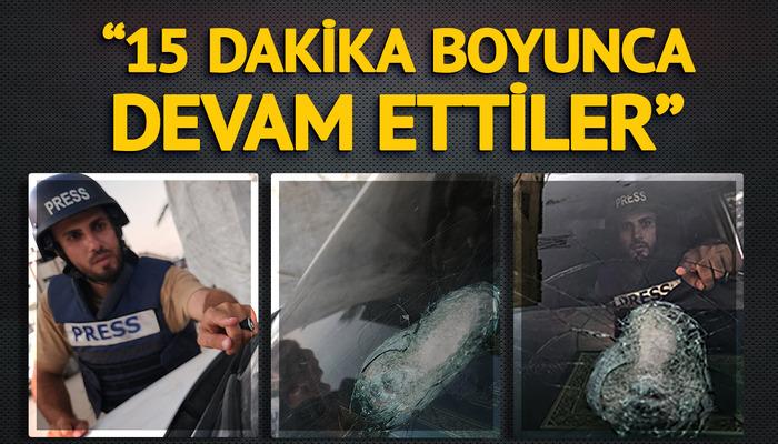 İsrail askerleri TRT ekibinin aracına kurşun yağdırdı