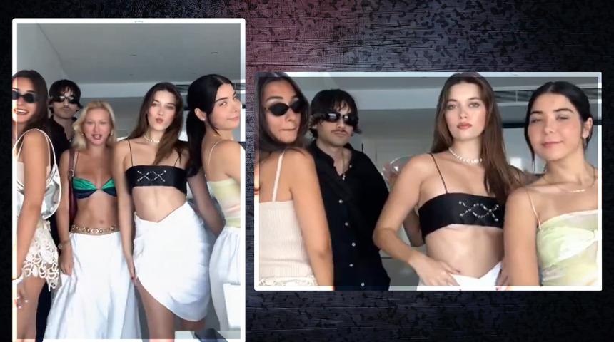 Afra Saraçoğlu ve arkadaşlarının videosu dile düştü! "Afra ne yapsa olmadı"