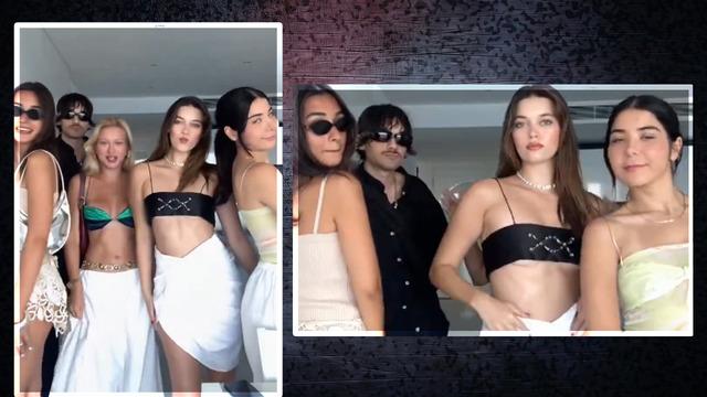 Afra Saraçoğlu ve arkadaşlarının videosu dile düştü! Afra ne yapsa olmadı