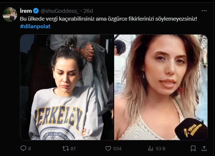 Dilan Polat'ın cezaevinden çıkmasına sevinen de var tepki gösteren de! Sosyal medya resmen yıkıldı G4