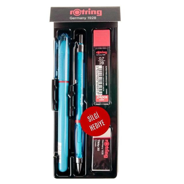 _Rotring Visuclick Jel Okul Seti 0,7 mm - Mavi