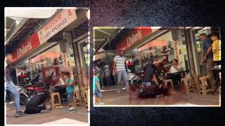 'Hamileyim' diye bağırdı... Sokak ortasında dehşet: Kadını yumruklayıp demir sopayla vurdu! Sosyal medyada büyük tepki çeken görüntüler 