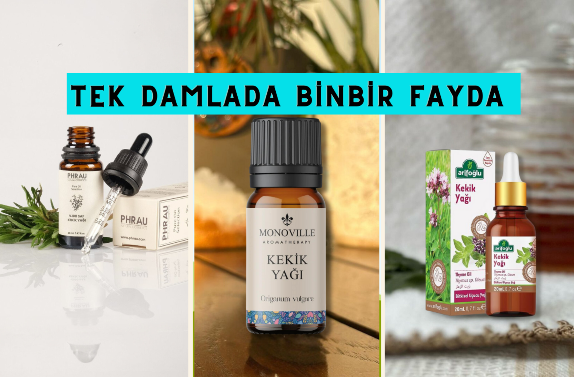Faydaları sayarak bitmeyen en iyi kekik yağı markaları