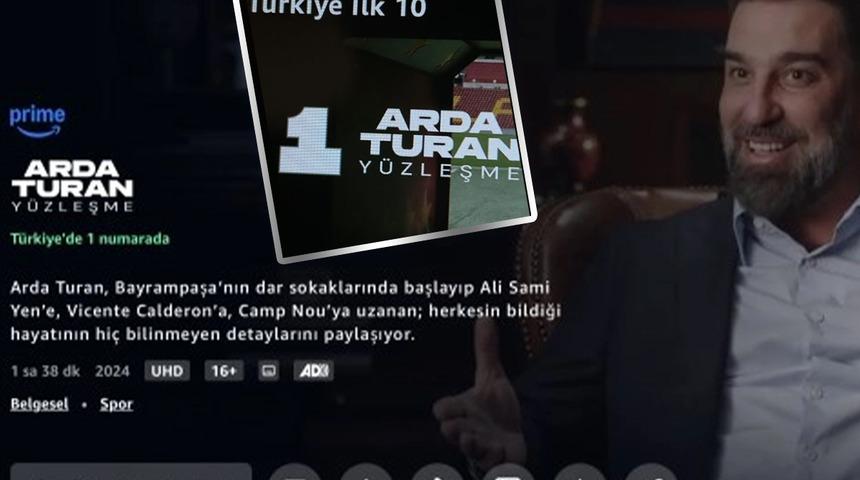 Bayrampaşa'dan Madrid'e! Bir ikonun hikayesi... Arda Turan'ın Yüzleşme belgeseli kısa sürede 1 numaraya yerleşti