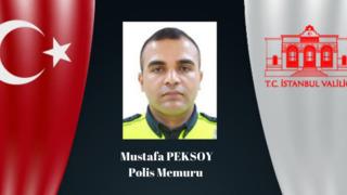İstanbul'da trafik denetiminde otomobilin çarptığı polis memuru Mustafa Peksoy şehit oldu